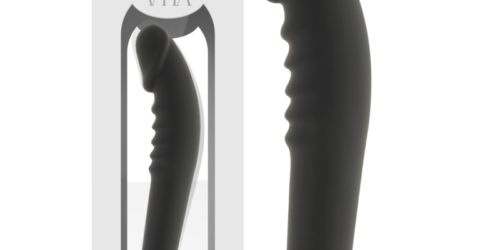 VIBRADOR SILICONA NEGRO