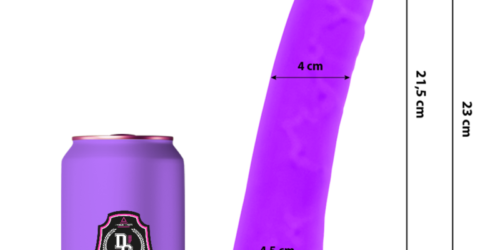 DILDO LILA SILICONA DE 23 CM