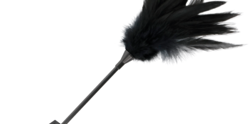 FUSTA CON PLUMA NEGRO DARKNESS