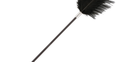 FUSTA CON PLUMA LOVE NEGRO 56 CM