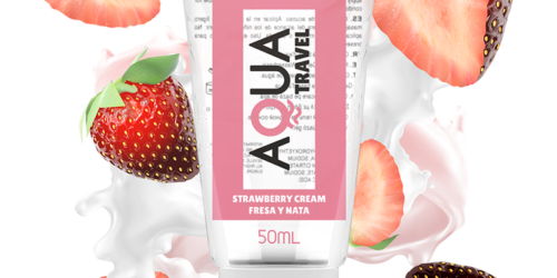 LUBRICANTE BASE AGUA FRESA Y NATA 50 ML